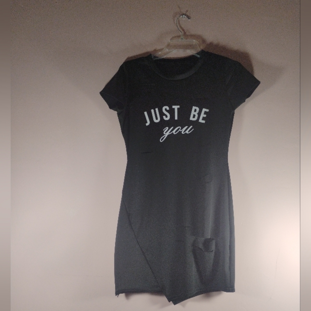 Black Mini Y2K Dress Size 6 Short Sleeve - Picture 6 of 17